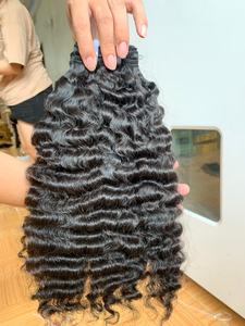 Mechones de cabello Natural rizado vietnamita, extensiones de cabello humano sin procesar con cutícula, envío rápido - Product Image 2