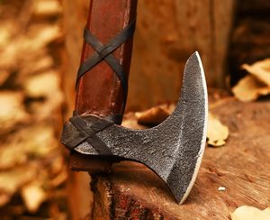 Wholesale Customized OEM/ODM Premium Survival <b>Axe</b> Damascus Steel Dual Head Design Industrial Grade <b>Wood</b> Cutting Viking <b>Axe</b> - Product Image 3