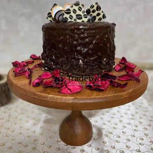 Soporte de pastel de madera hecho a mano para presentación de postres Mostrador de panadería y decoración moderna para el hogar Tradebyd - Product Image 1