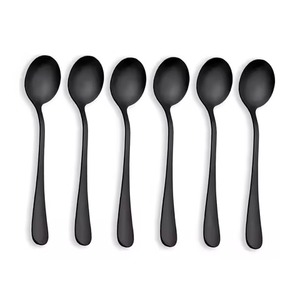 Juego de cucharas de café de Metal de acero inoxidable para té, azúcar, postre, cocina, comedor, vajilla, cubiertos, utensilios, café en casa - Product Image 1