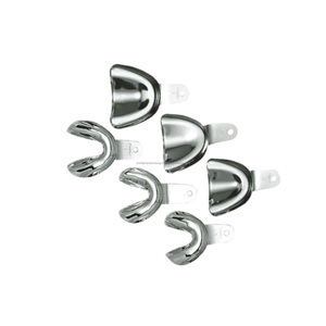 Juego de Bandejas de Impresión Dental de Precisión Mundial, Acero Inoxidable, Manual, Clase I, Superior e Inferior, Molde para Dentista, CE WPS-DITS-01 - Product Image 3