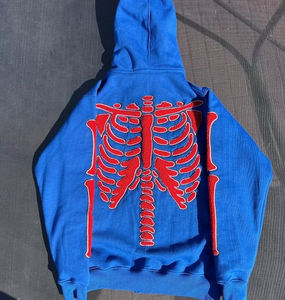 Hot Selling Customized Logo Unisex Hoodie 100% High Quality <b>Towel</b> Embroidery Wholesale Streetwear Full Zip up <b>Hoodies</b> for Men's - Product Image 5