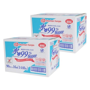 Le plus récent Akachanhompo 99% lingettes humides à base d'eau 90 feuilles X 16 paquets Super nouveau-né et soins de la peau sensible en coton - Product Image 5