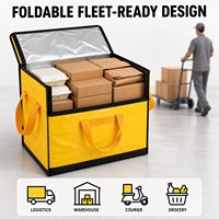 Wasserdichte Faltbare Kurier-Paketzustelltasche Isolierte Thermotasche OEM Individuelles Logo Logistik Transport