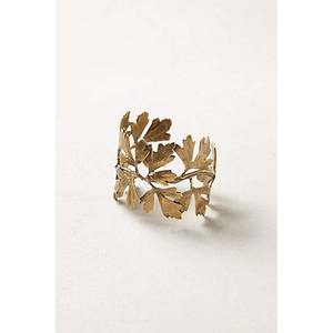 Rond de serviette personnalisé de haute qualité design élégant en métal doré forme carrée décor de table de restaurant de mariage - Product Image 6