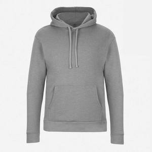 Sweat-shirt à capuche gris unisexe 100% coton, coupe ample, design personnalisé - Product Image 1