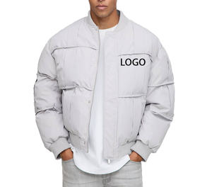 Veste matelassée thermique pliable pour homme OEM, coupe-vent léger unisexe, vêtements de randonnée, de ski, d'extérieur, matelassée, grande taille, manteau d'hiver en duvet - Product Image 4