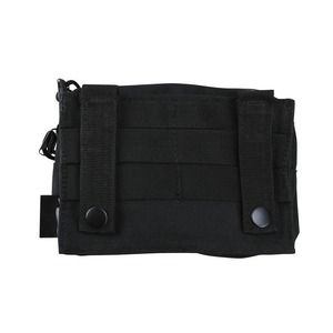 Petite pochette utilitaire MOLLE - Compartiment de rangement principal noir, languettes MOLLE, fixations MOLLE, pochette MOLLE camouflage personnalisée - Product Image 3