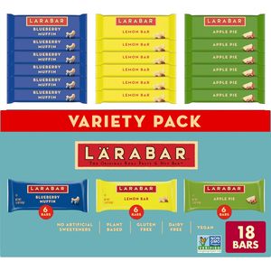 Paquete Variado de Barras de Frutas y Nueces LARABAR, 18 Unidades (Muffin de Arándanos, Barra de Limón, Pastel de Manzana) - Product Image 4