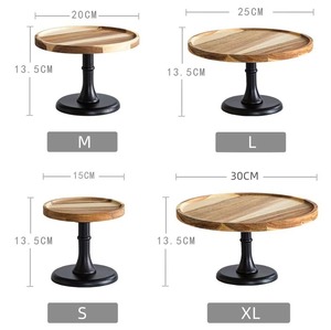 Support à gâteau en bois et résine support à dessert décoratif élégant pour fête d'anniversaire de mariage et utilisation de cuisine à domicile moderne d'Inde - Product Image 5