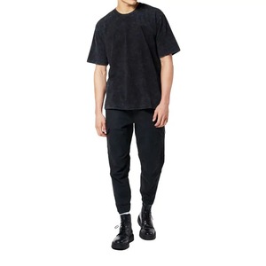 เสื้อยืดวินเทจสำหรับผู้ชายเสื้อคอกลมผ้าฝ้ายโอเวอร์ไซส์เปิดไหล่ตกสไตล์สตรีทแวร์100% - Product Image 4