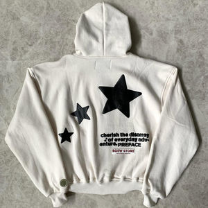 DCY เสื้อฮู้ดมีซิปสำหรับผู้ชาย, เสื้อมีฮู้ดแบบซิปบ็อกซี่500แกรมเสื้อครอปแบบมีซิปขนาดใหญ่ออกแบบได้ตามที่ต้องการ - Product Image 6