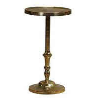 Mesa Auxiliar Redonda Moderna de Mármol con Base de Pedestal de Metal Dorado, Decoración Elegante para el Hogar a Precio Económico