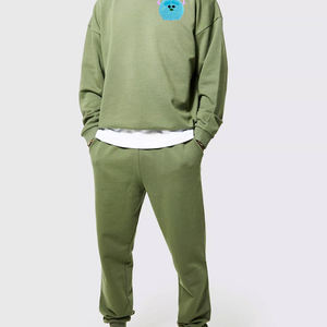 Conjuntos de chándales de algodón para hombre con logotipo personalizado, ropa informal para hombre, conjuntos de ropa de entrenamiento, chándal cómodo y transpirable para hombre - Product Image 3