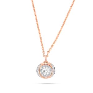 Collar con Diseño de Filigrana y Diamante Redondo - Product Image 4