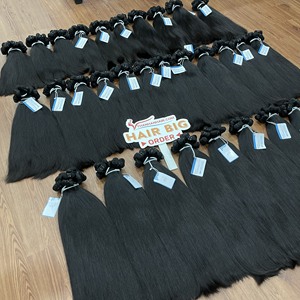 Paquete de cabello crudo Disponible en stock Paquete de cabello de trama recta natural 100% extensiones de cabello humano vietnamita no sintético - Product Image 3