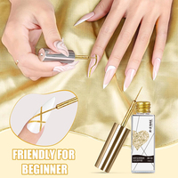 Vernis Gel Professionnel RS Nail Private Label pour Manucure Française DIY, Gel Liner Semi-Permanent pour Dessins et Traçages