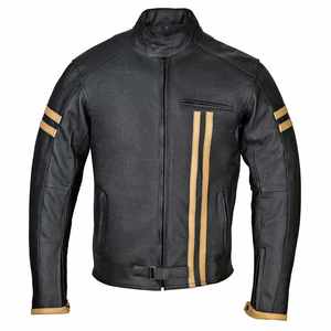 2026 Unisex <b>Black</b> Leather Windproof Motorcycle Riding <b>Jacket</b> Customizable Export Bulk Orders All Seasons - Product Image 1