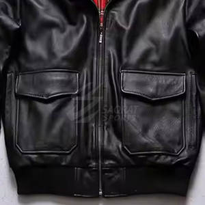 Chaqueta de bombardero de cuero transpirable con estilo ligero Chaqueta de invierno para hombre más vendida de calidad premium hecha en Pakistán - Product Image 3