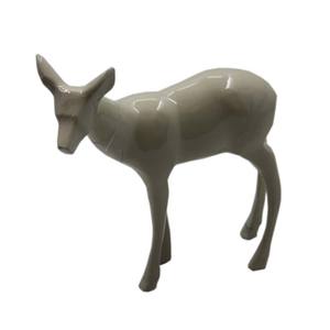 Best Seller Aluminum <b>Reindeer</b> Sculptures White Finished Abstract Figurines for Home Living Room Decor Desktop Sculpture - Product Image 1