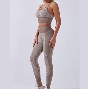 Nuevo diseño todo impreso transpirable al por mayor impresión personalizada Elegante ropa de yoga entrenamiento mujeres mono mujer traje deportivo - Product Image 5