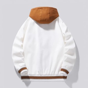 Chaquetas impresas por sublimación de tendencia Chaqueta universitaria con capucha personalizada para hombres Chaquetas de invierno con letras al por mayor Premium - Product Image 4