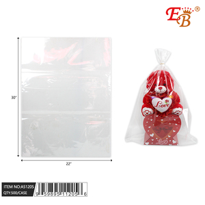22 \ "X30 \" sacchetto di plastica trasparente per bustina laterale 500/5/100 pz/CS per cinture per supermercato tappo sigillante maniglia per timbratura a caldo - Product Image 1
