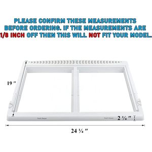 Repuesto de Tapa para Recipiente de Plástico 240364787 de Lifetime Appliance Parts, 25-1/4 X 19 X 2-1/4, Compatible con Refrigeradores Frigidaire - Product Image 2