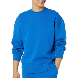 Solid Color Plain Dyed Men's Pullover Sweatshirts Windproof Breathable Eco-Friendly Regular Fit Oversized Winter <b>Thick</b> <b>Fleece</b> - Product Image 1