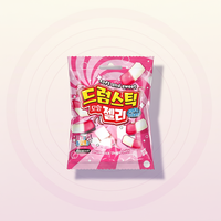 Bonbons gélifiés fruités multicolores coréens de qualité supérieure, sachet de 50 g |   Lait à la fraise double saveur |   Durée de conservation de 18 mois |   Faible