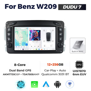 Du7 नवीनतम एंड्रॉइड 7870 1024*600 8 कोर 12 + 256Gb कार प्ले और एंड्रॉइड ऑटो के साथ 7 इंच बेंज w209 के लिए कार प्ले और एंड्रॉइड ऑटो के साथ - Product Image 3