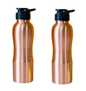 Vente d'usine : Gourde en cuivre incurvée de 1 L, revitalisez votre eau avec la perfection d'un gobelet en acier inoxydable incurvé - Product Image 6