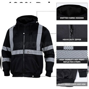 Sudadera con capucha de seguridad de alta calidad de fabricante pakistaní Sudadera con capucha de seguridad de alta visibilidad Nuevo diseño Sudadera con capucha de seguridad a la venta - Product Image 5