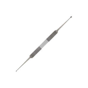 Curette de haute qualité pour la maison, double extrémité, 180 mm de long, droite, en acier chirurgical inoxydable, manuelle, réutilisable, certifiée CE, instrument ORL - Product Image 4