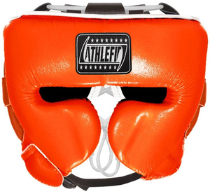 Athlefit Industries Protège-tête modulaire de boxe MMA avec logo personnalisé Conception gagnante durable avec nouveau motif de visage en cuir - Product Image 3