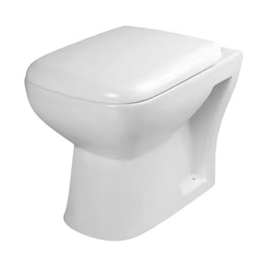 Luxueux bas prix rouge en céramique EWC toilette au sol européen placard à eau commode ensemble de casseroles - Product Image 2