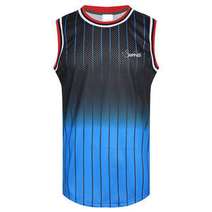 Maillot de basket-ball pour homme, taille plus, confortable et respirant, avec manches courtes, 100% polyester, vêtements de sport d'extérieur - Product Image 1