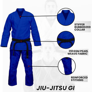 Kimono de Jiu Jitsu Unisex de Alta Calidad, Hecho a Medida, Tejido de Perlas, Algodón, Uniforme de Judo, Servicio OEM Disponible - Product Image 4