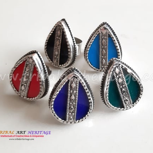 Anillos de plata alemanes tribales hechos a mano, joyería étnica tradicional, la mejor tarifa al por mayor - Product Image 3