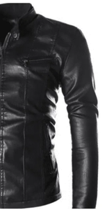 Vêtements pour hommes Veste en cuir à manches longues Produit très vendu Meilleures vestes en cuir slim pour hommes d'hiver - Product Image 3