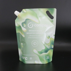 3L 5L Leak-<b>proof</b> Spout pouch with Handle for Car Windshield Washer Fluid Antifreeze Cleaning Agent Alcohol Liquid Packaging Bag - Product Image 3