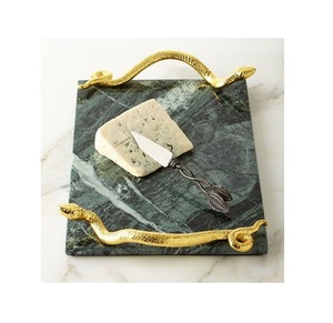 Plateau à fromage en marbre naturel pour présentation gastronomique, décoration artistique de cuisine et centre de table fonctionnel - Product Image 3