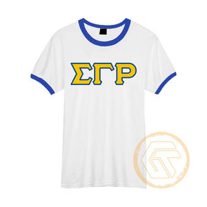 Camiseta de Sororidad Sigma Gamma Rho para Mujer, 100% Algodón Jersey, Cuello Redondo, Media Manga, Transpirable, Venta al Por Mayor - Product Image 5