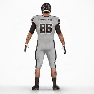 Custom Solid Red American & Rugby <b>Football</b> Jersey & Shorts Breathable Plus Size Printed Sublimated Polyester Uniform - Product Image 1