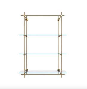 Estantes de latón de diseño para el almacenamiento de Baño de hotel de lujo con acabado de primera apariencia elegante - Product Image 3