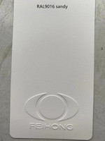 Revêtement en poudre texturé sable hybride blanc RAL9003/9016