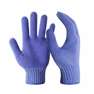 Guantes de tela de algodón con puntos de PVC reforzado, personalizables, duraderos, a prueba de espinas, protección de manos de alta calidad, guantes de seguridad para construcción - Product Image 5