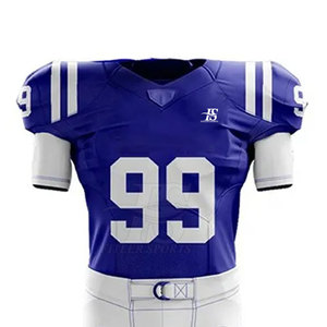 Dernier design d'uniforme de football américain pour adultes, nouveau style, taille plus, manches courtes, prix de gros - Product Image 3