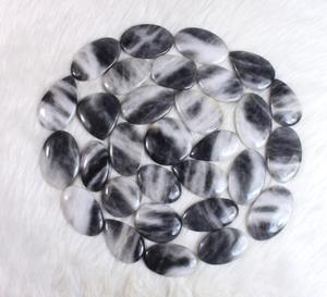 Cabujón de jaspe de búfalo genuino de alta calidad, piedras preciosas sueltas, Superior pulido, lote a granel, mayorista, fabricación de joyas colgantes de plata - Product Image 1