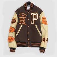 2023 nouveauté maillot de Baseball personnalisé pour adultes fourrure de mouton manches en cuir Chenille patchs bouton de broderie saison d'hiver